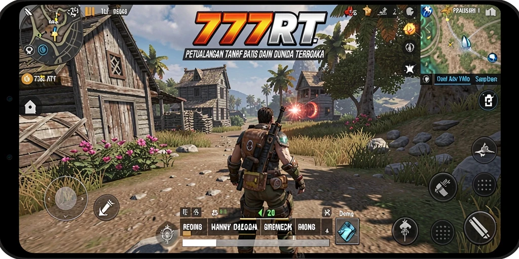 Screenshot gameplay 777RT menampilkan aksi seru di dunia terbuka.