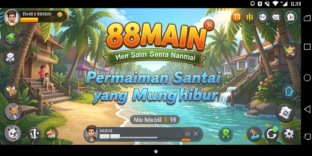 Tampilan gameplay yang menyenangkan dan berwarna dari 88MAIN.