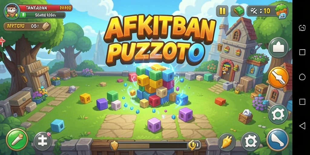 Screenshot gameplay AFKTOTO menampilkan tantangan puzzle yang menarik.