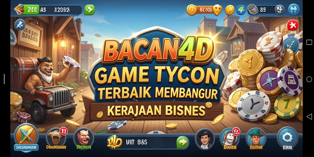 Tampilan gameplay BACAN4D yang menarik dengan elemen Tycoon yang mendalam.