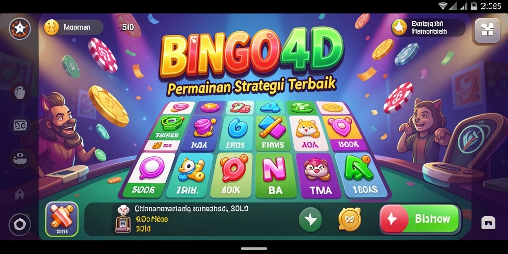 Screenshot menampilkan gameplay seru BINGO4D dengan interaksi pemain.
