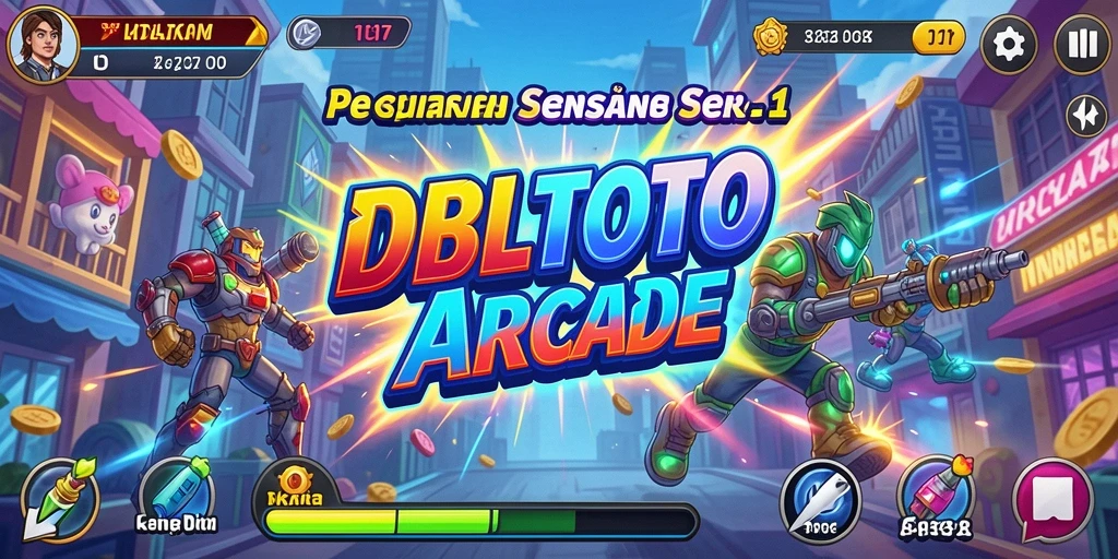 Tampilan gameplay dari <strong>DBLTOTO</strong> yang penuh aksi dan warna-warni.