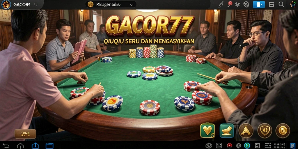 Tampilan screenshot GACOR77 yang menunjukkan keseruan permainan QiuQiu.