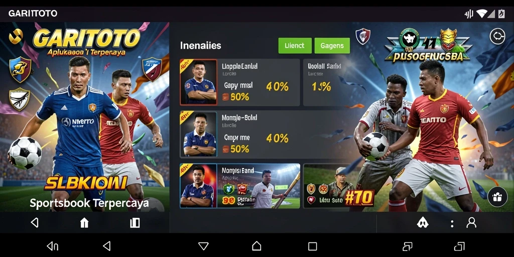 Tampilan gameplay Sportsbook yang menarik di GARITOTO.