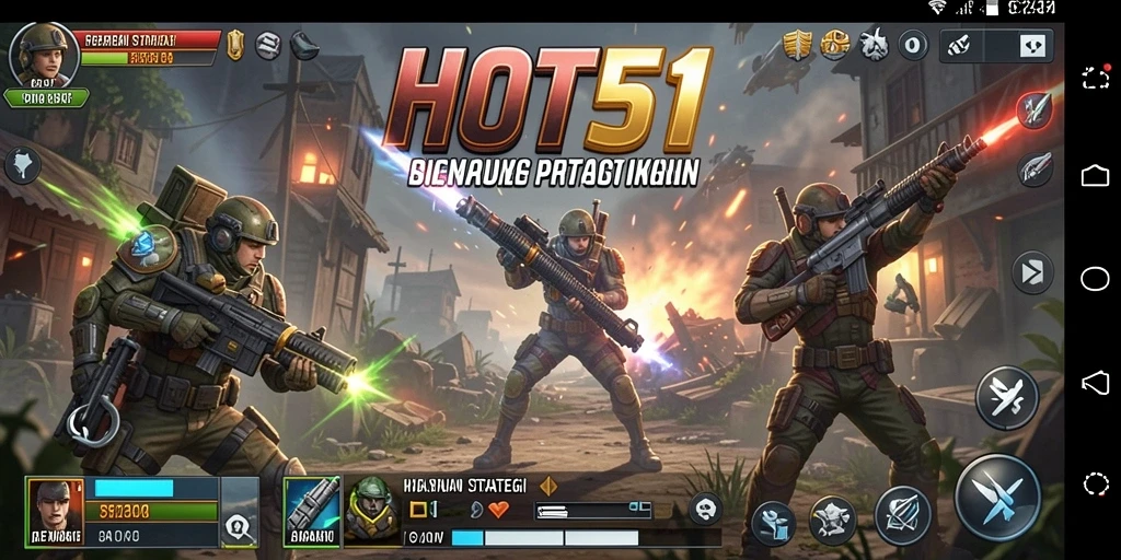 Tampilan gameplay HOT51 dengan strategi mendalam dan grafis yang menarik.