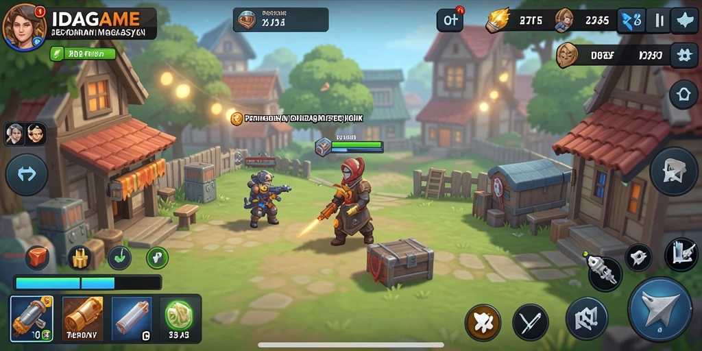Tampilan gameplay Idle yang mengasyikkan di IDAGAME.