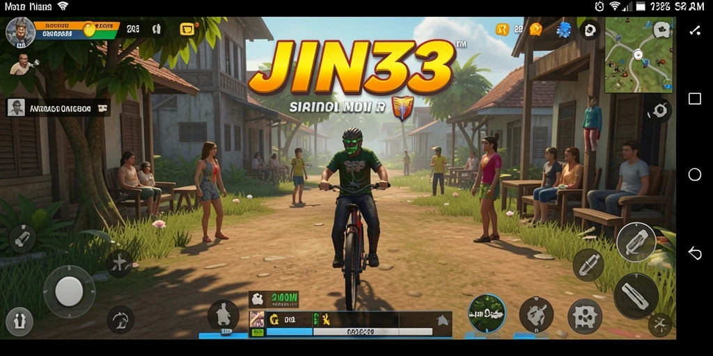Tampilan gameplay utama dari JIN33 yang menarik dan interaktif.