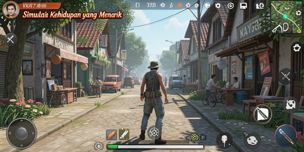 Tampilan gameplay KA789 dengan pengalaman simulasi kehidupan yang realistis.
