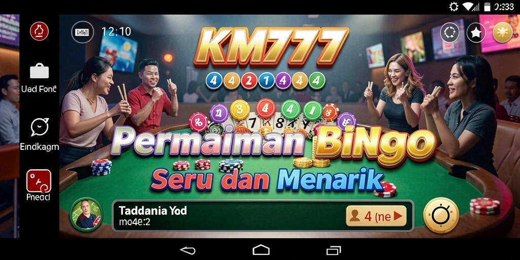 Screenshot gameplay KM777 menampilkan pemain bersaing dalam Bingo.
