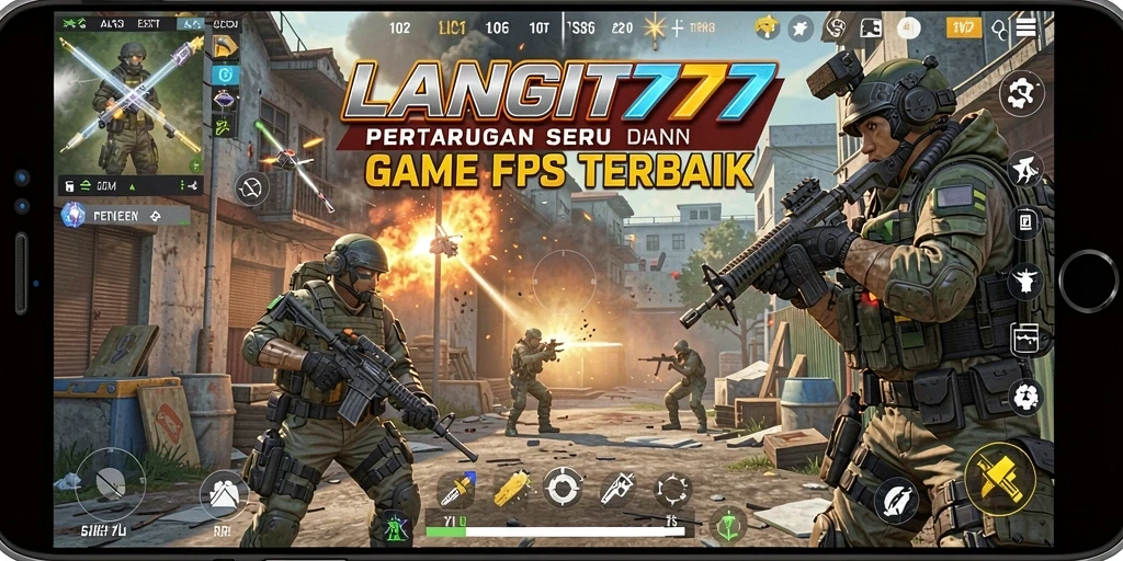 Screenshot dari gameplay LANGIT777 yang mendebarkan di arena tempur.