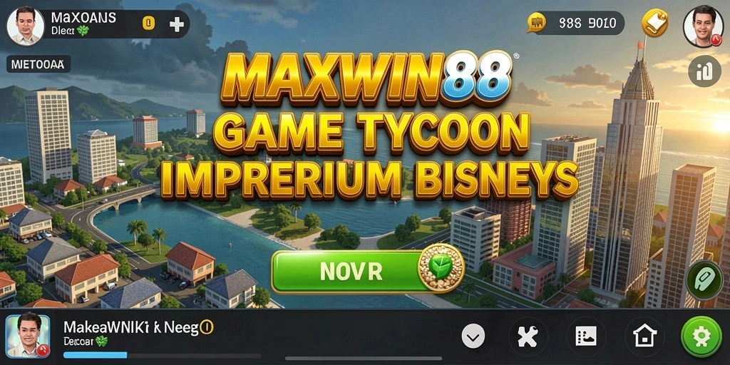 Screenshot gameplay MAXWIN88 yang menampilkan kebangkitan bisnis Tycoon.