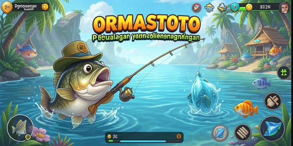 Tampilan menarik dari gameplay menangkap ikan di ORMASSTOTO.