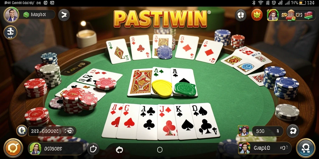 Tampilan gameplay Gaple yang seru di PASTIWIN.