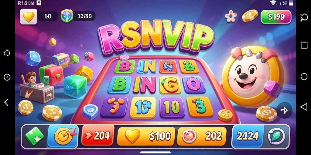 Tampilan gameplay Bingo yang menarik di RSNVIP.