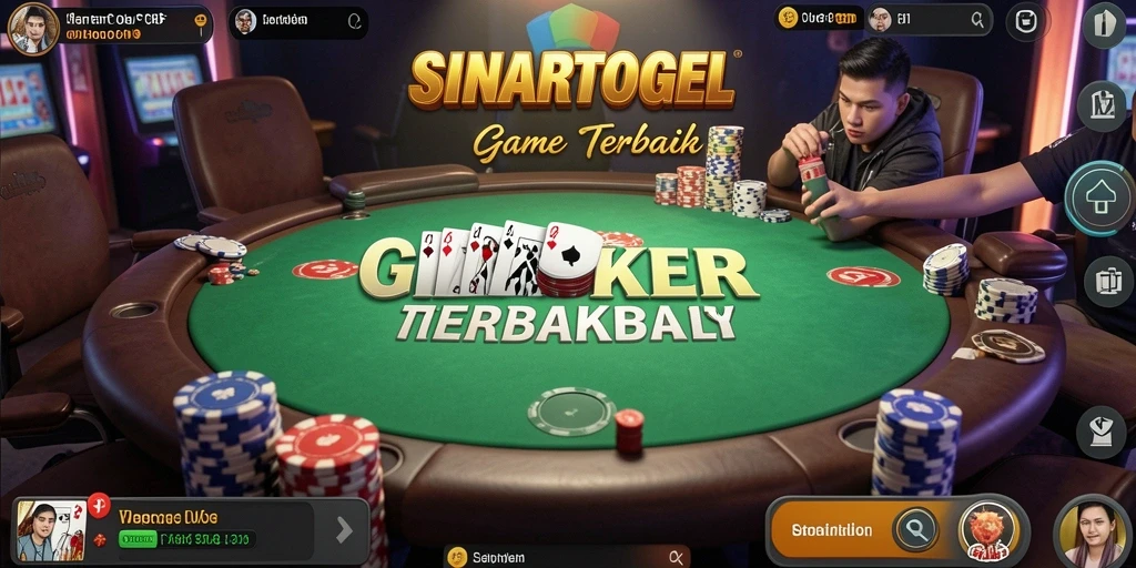 Gameplay menarik dari SINARTOGEL yang menghadirkan suasana Poker seru.
