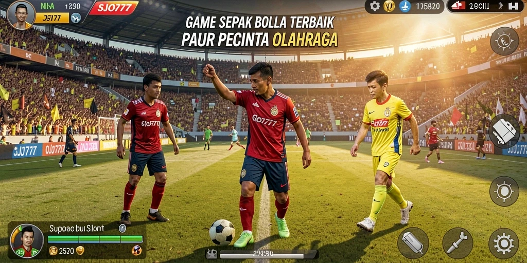 Tampilan gameplay seru yang menunjukkan aksi sepak bola dalam SJO777.