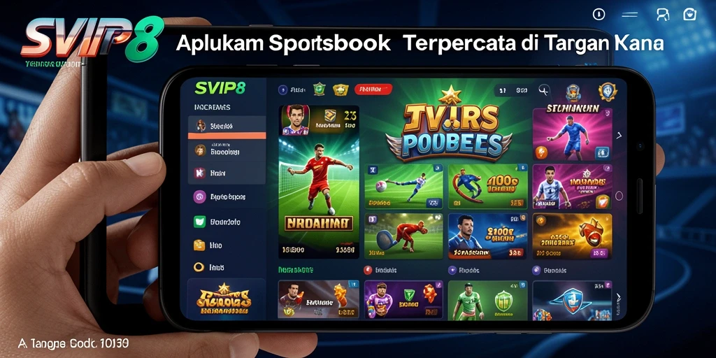 Tampilan antarmuka SVIP8 yang menarik saat memasang taruhan Sportsbook.
