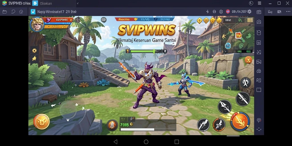 Tampilan gameplay SVIPWINS yang seru dan menantang.