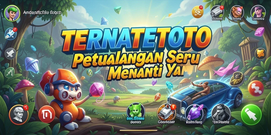 Gameplay <strong>TERNATETOTO</strong> dengan dunia petualangan penuh tantangan.
