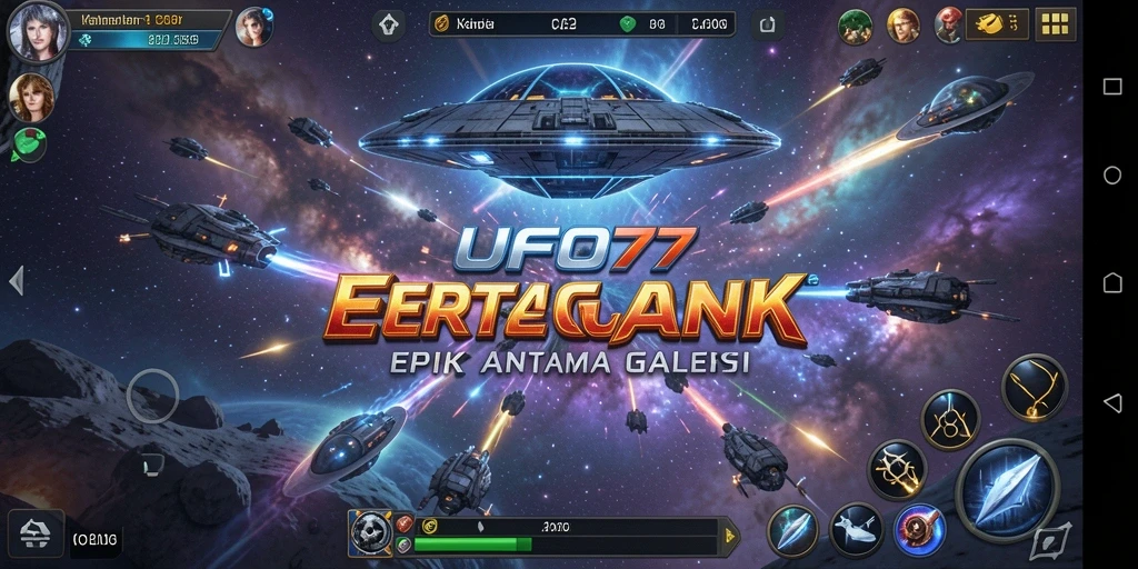 Gameplay menegangkan dengan pertarungan luar angkasa yang seru.